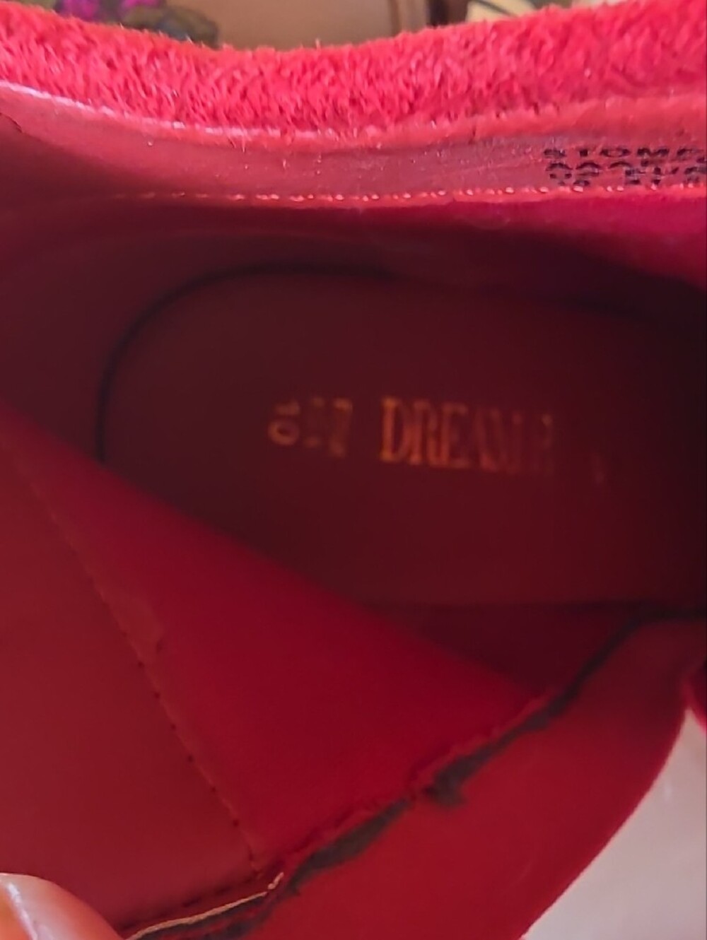 Dream Pairs Red Faux Suede Platform Ankle Boots - Picture 6 of 10